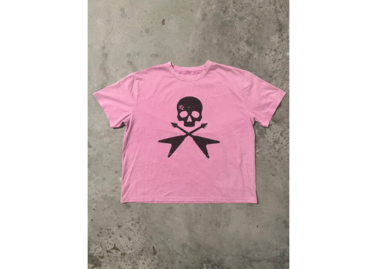 Xanfool  Skull Tee Boxy (Pink)