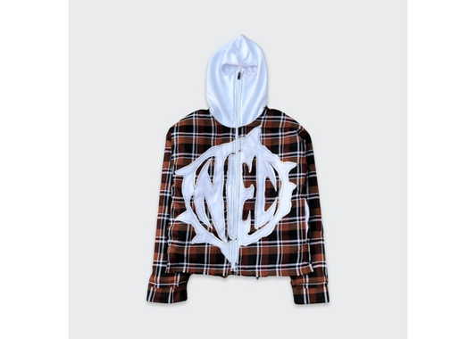 Orange NEC Logo Flannel Jacket