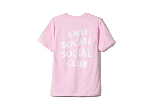 Anti Social Club Pink White Shirt