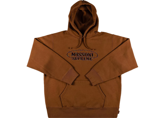 Supreme Missoni Hooded Sweatshirt Brown